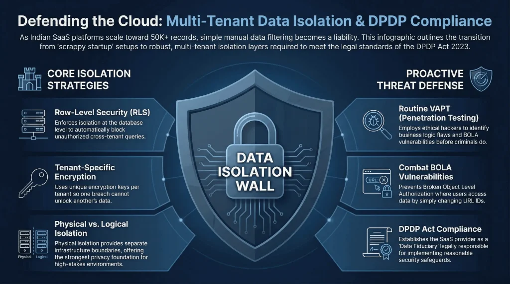 multi-tenant data isolation infographics